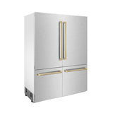 Autograph Refrigerator with Internal Water and Ice Dispenser in Durasnow with Champagne Bronze (RBIVZ-SN-60-CB)