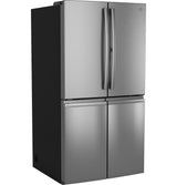 GE Profile™ ENERGY STAR® 28.4 Cu. Ft. Quad-Door Refrigerator with Dual-Dispense AutoFill Pitcher and Door in Door