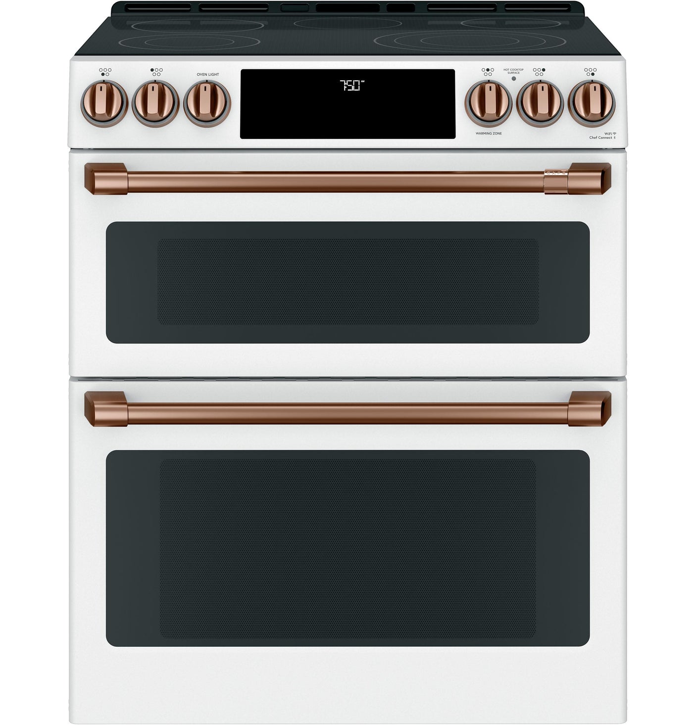 Café™ Front Control Electric Knobs and Handles - Brushed Copper