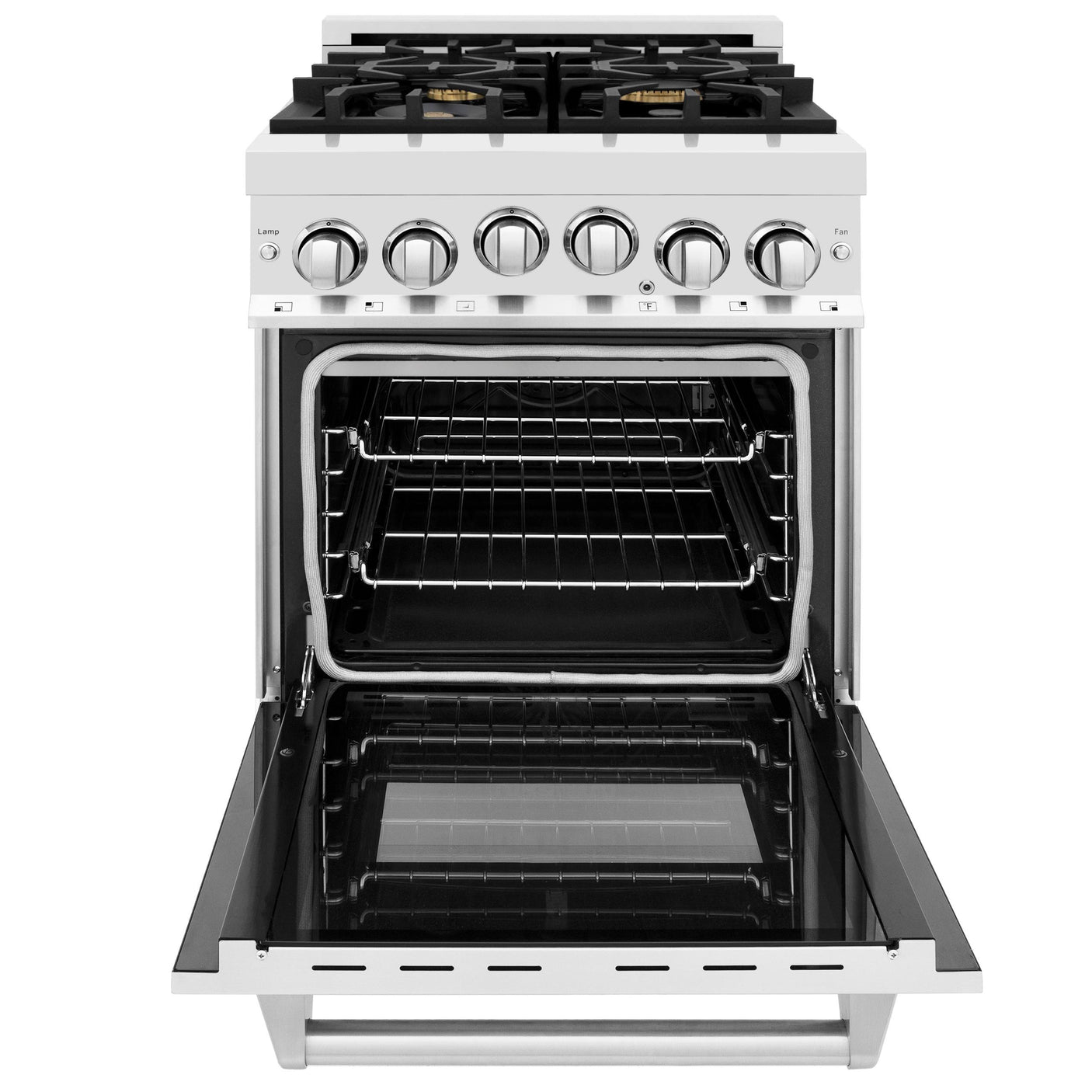 ZLINE 24 in. 2.8 cu. ft. Range with Gas Stove and Gas Oven in Stainless Steel (RG24) [Color: Blue Matte]