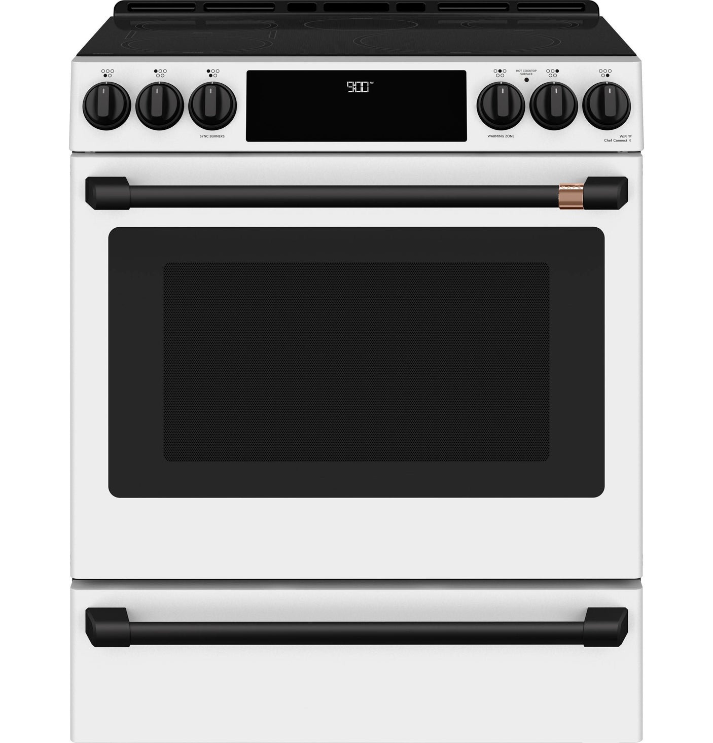 Café™ 30" Smart Slide-In, Front-Control, Induction and Convection Range with Warming Drawer