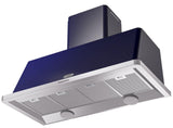 Majestic 48 Inch Blue Wall Mount Convertible Range Hood