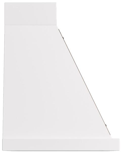 Nostalgie 40 Inch White Wall Mount Convertible Range Hood