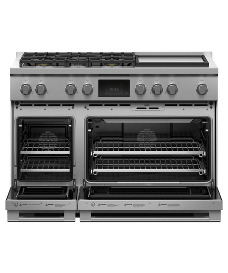 48" Series 9 Professional Dual Fuel 5 Burner with Griddle Self-Cleaning Range