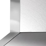 ZLINE Designer Series Wall Mount Range Hood in DuraSnow Stainless Steel with Mirror Accents (655MR)