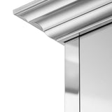 ZLINE Designer Series Wall Mount Range Hood in DuraSnow Stainless Steel with Mirror Accents (655MR)