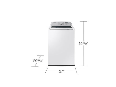 4.6 cu. ft. Large Capacity Smart Top Load Washer with ActiveWave™ Agitator and Active WaterJet in White