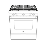 30" Smart Slide-In Gas Range with Convection