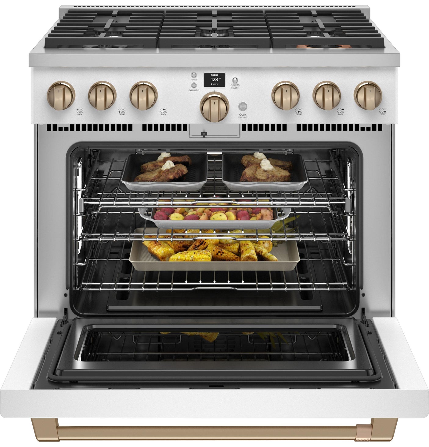 Café™ 36" Smart All-Gas Commercial-Style Range with 6 Burners (Natural Gas)