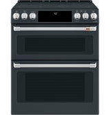 Café™ 30" Smart Slide-In, Front-Control, Radiant and Convection Double-Oven Range