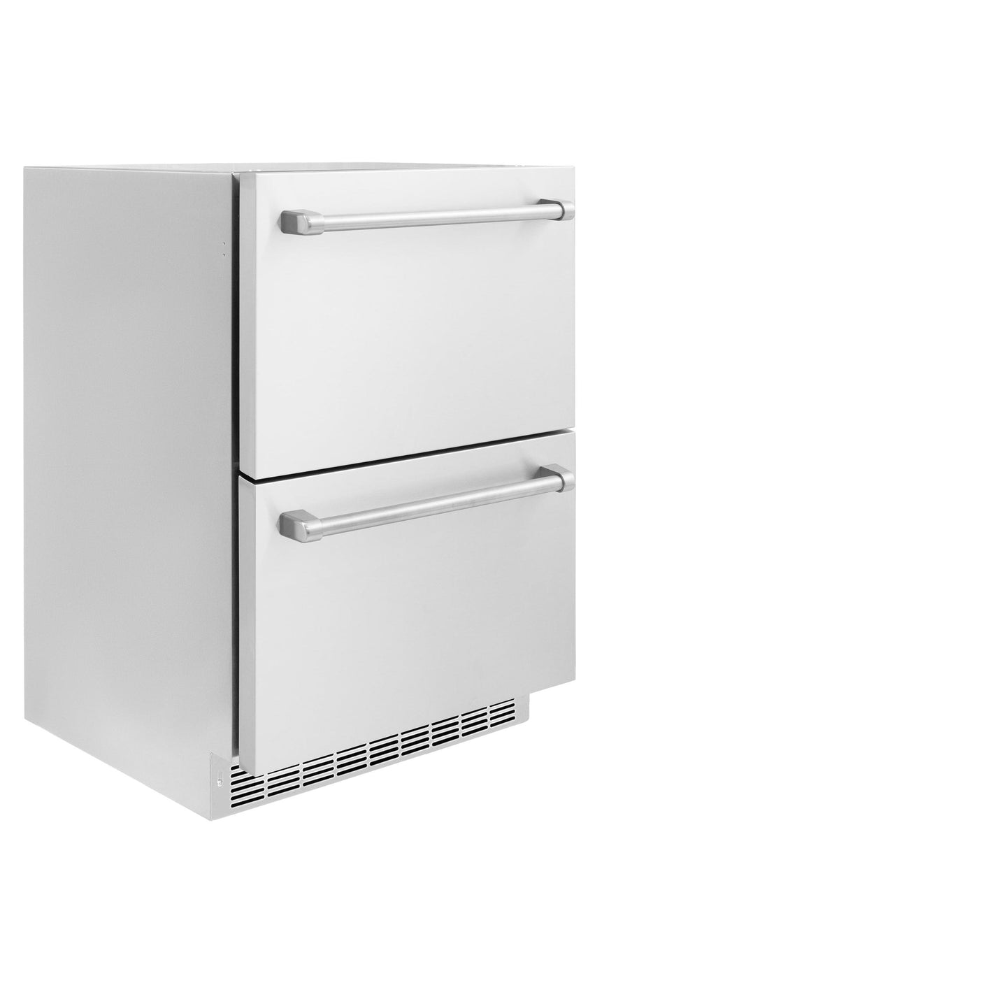 ZLINE 24 in. Touchstone 168 Can Outdoor-Rated Dual Refrigerator Drawer with Stainless Steel Doors (RDSO-ST-24)