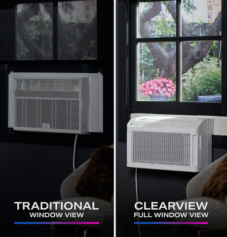 GE Profile ClearView™ 8,300 BTU Smart Ultra Quiet Window Air Conditioner for Medium Rooms up to 350 sq. ft.