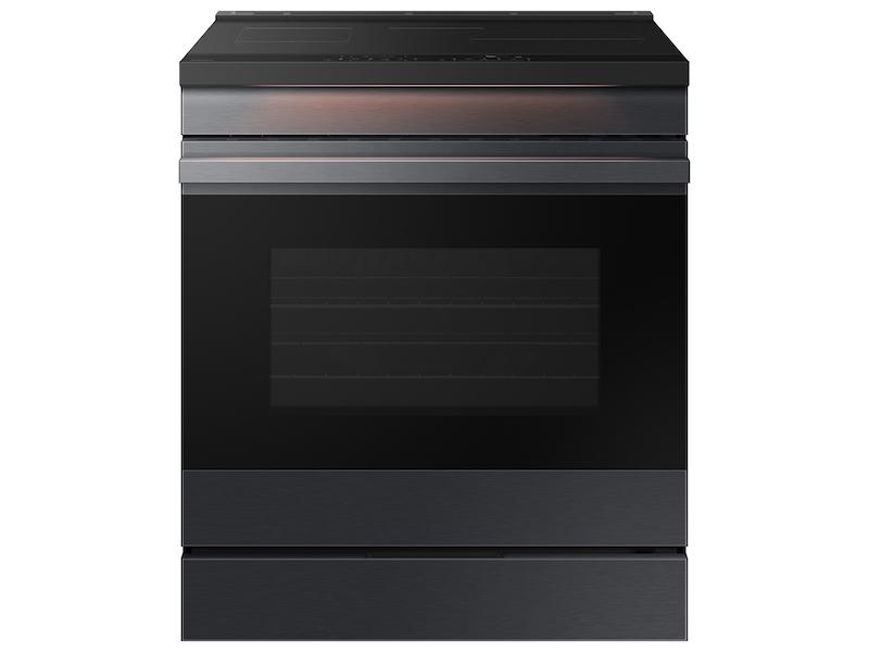 Bespoke 6.3 cu. ft. Smart Slide-In Induction Range with Ambient Edge Lighting™ & Air Sous Vide in Matte Black Steel