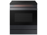 Bespoke 6.3 cu. ft. Smart Slide-In Induction Range with Ambient Edge Lighting™ & Air Sous Vide in Matte Black Steel