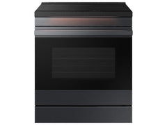 Bespoke 6.3 cu. ft. Smart Slide-In Induction Range with Ambient Edge Lighting™ & Air Sous Vide in Matte Black Steel