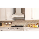 ZLINE Wooden Wall Mount Range Hood in White Includes Remote Blower Motor 400CFM/700CFM Options (321TT-RD/RS)