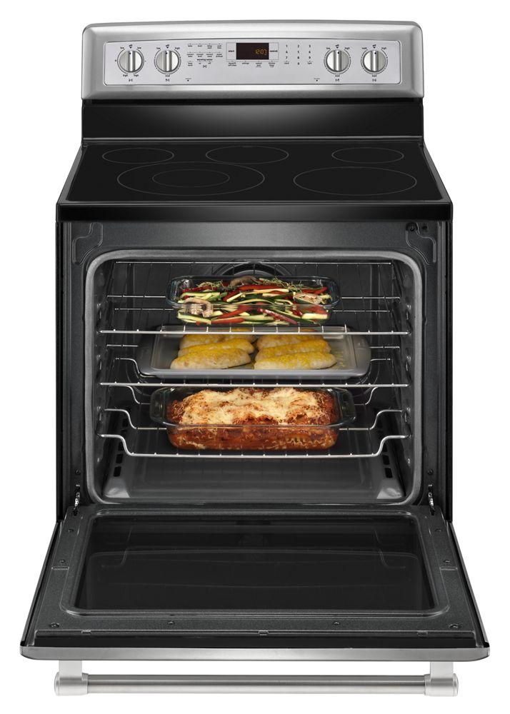 30-inch Wide Electric Range with Convection and Power Preheat - 6.2 cu. ft.