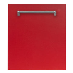 ZLINE 24 in. Dishwasher Panel with Traditional Handle (DP-H-24) [Color: Red Matte]