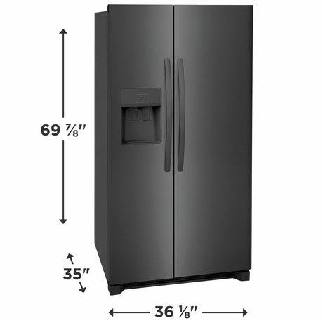 Frigidaire 26 Cu. Ft. 36" Standard Depth Side by Side Refrigerator