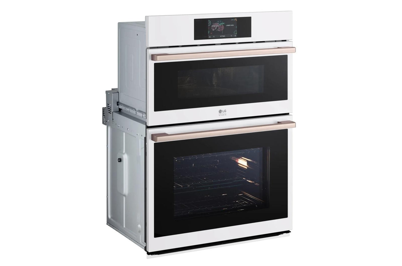 LG STUDIO 1.7/4.7 cu. ft. Combination Double Wall Oven - Essence White