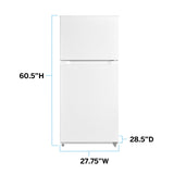 Avanti Frost Free Top Freezer Refrigerator - Stainless Steel / 14.2 cu. ft.