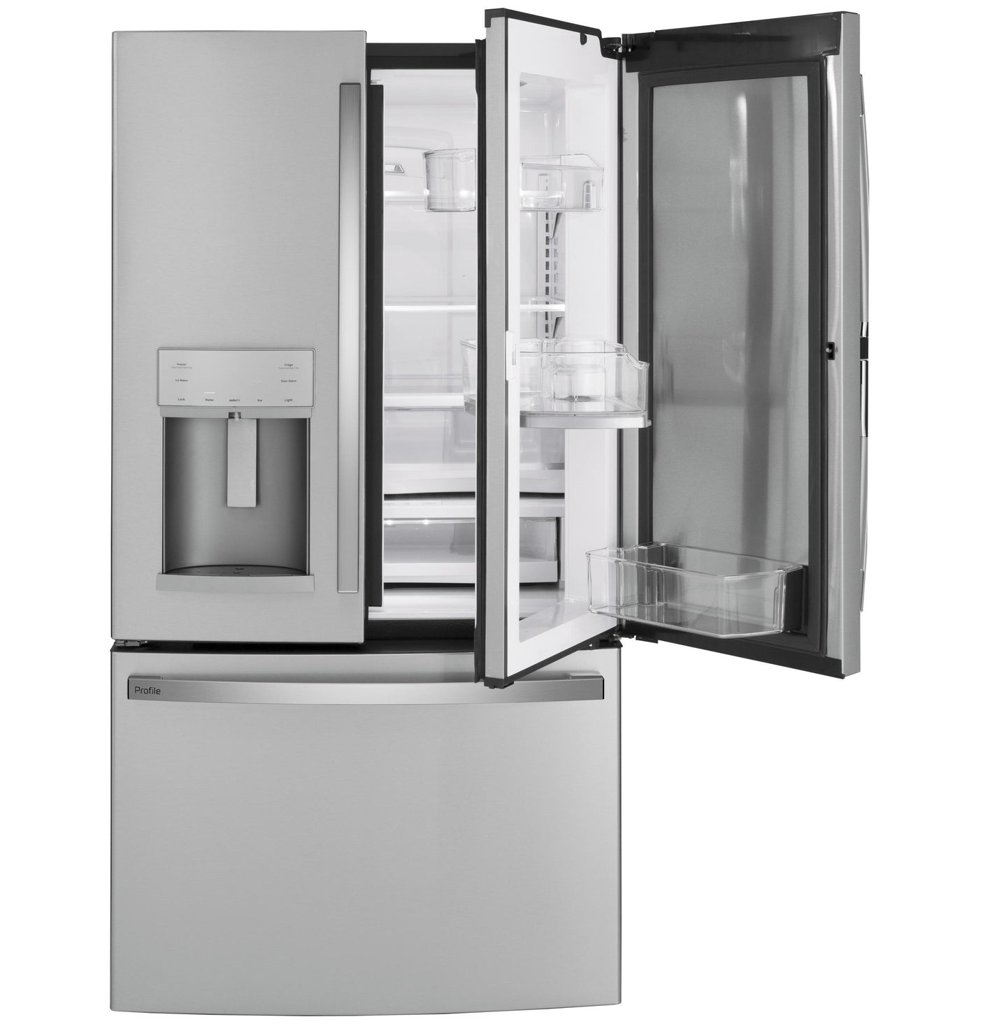 GE Profile™ 27.7 Cu. Ft. Fingerprint Resistant French-Door Refrigerator with Door In Door and Hands-Free AutoFill