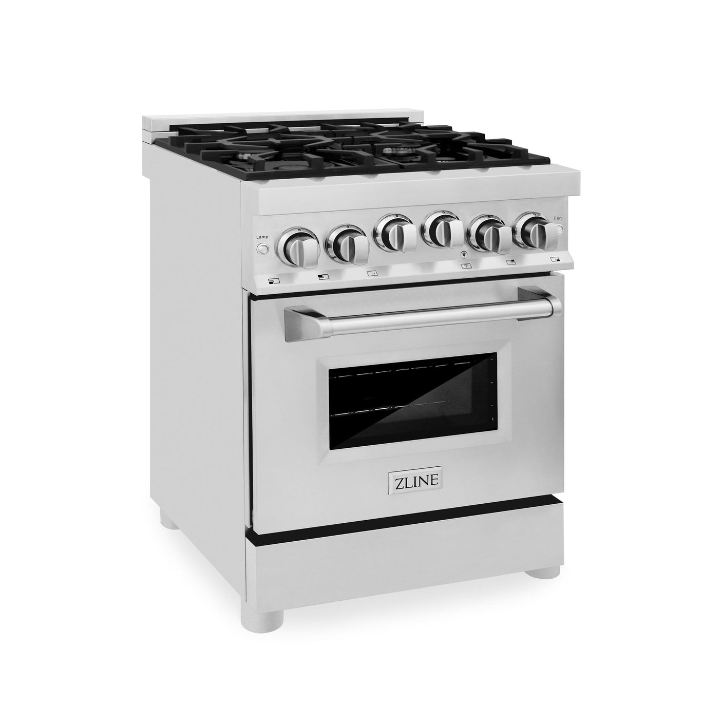 ZLINE 24 in. 2.8 cu. ft. Range with Gas Stove and Gas Oven in Stainless Steel (RG24) [Color: Red Matte]