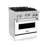 ZLINE 30" 4.0 cu. ft. Range with Gas Stove and Gas Oven in Stainless Steel (RG30) [Color: Stainless Steel]