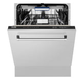 ZLINE 24" Tallac Series 3rd Rack Dishwasher with Traditional Handle, 51dBa (DWV-24) [Color: 304 Stainless]