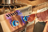 Built-in 700 Series Power Burner with Stainless Steel Cover , Natural Gas, Stainless Steel