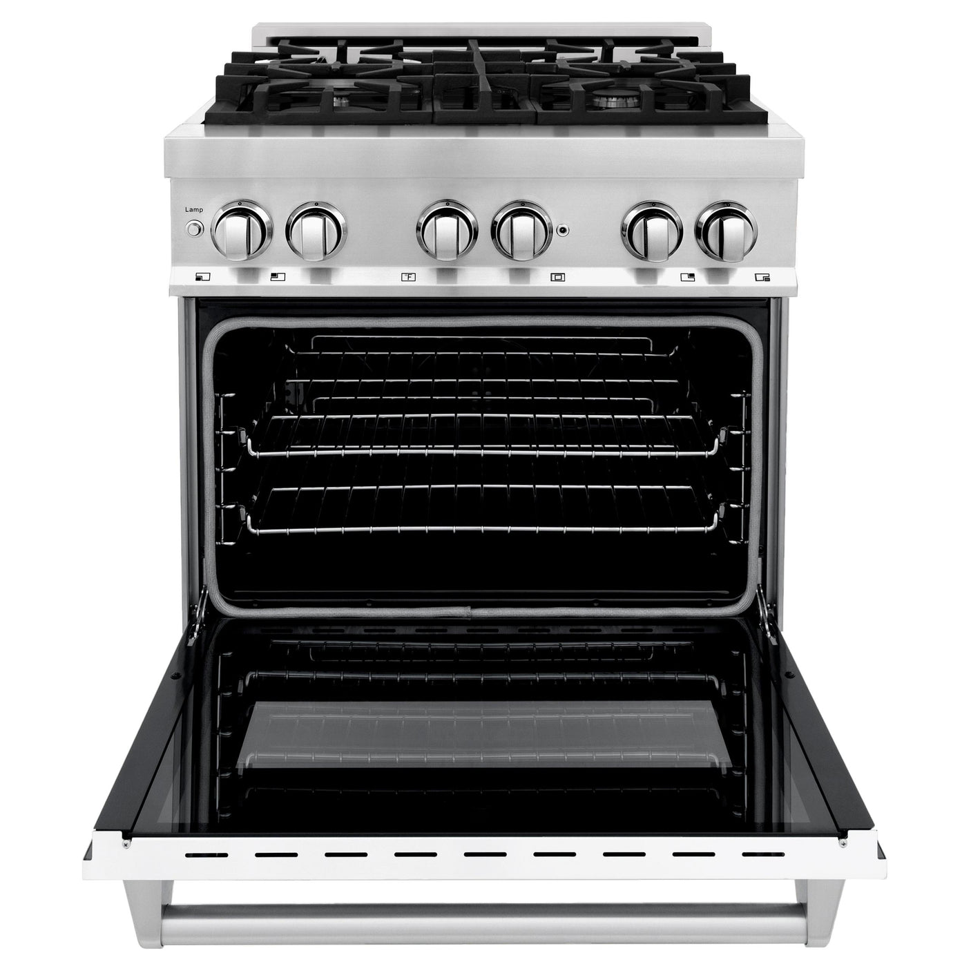 ZLINE 30 in. Dual Fuel Range with Gas Stove and Electric Oven in Stainless Steel (RA30) [Color: White Matte]