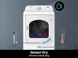 7.2 cu. ft. Electric Dryer with Sensor Dry in White