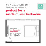 Frigidaire Gallery 10,000 BTU U-Shape Window Room Air Conditioner with Inverter and Wi-Fi (Energy Star)