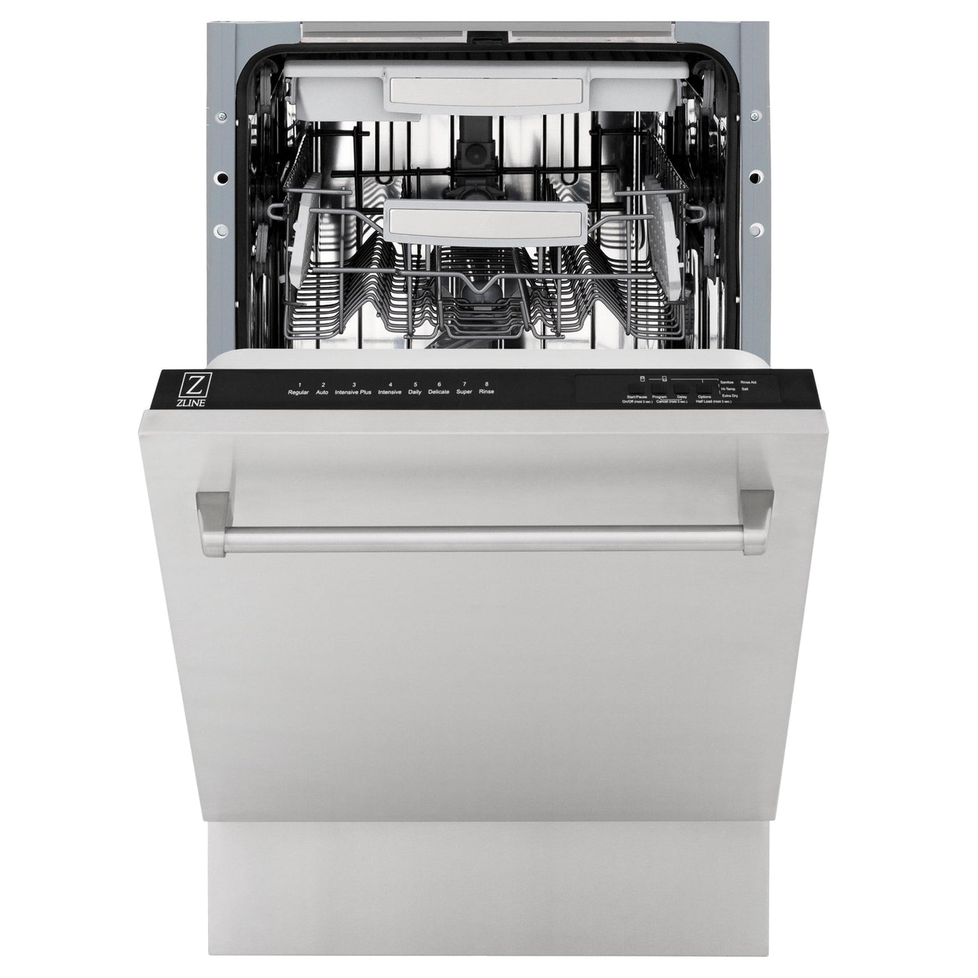 ZLINE 18" Tallac Series 3rd Rack Top Control Dishwasher with Traditional Handle, 51dBa [Color: 304 Stainless]