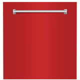 ZLINE 24" Monument Dishwasher Panel with Traditional Handle and Color Options (DPMT-24) [Color: Red Matte]