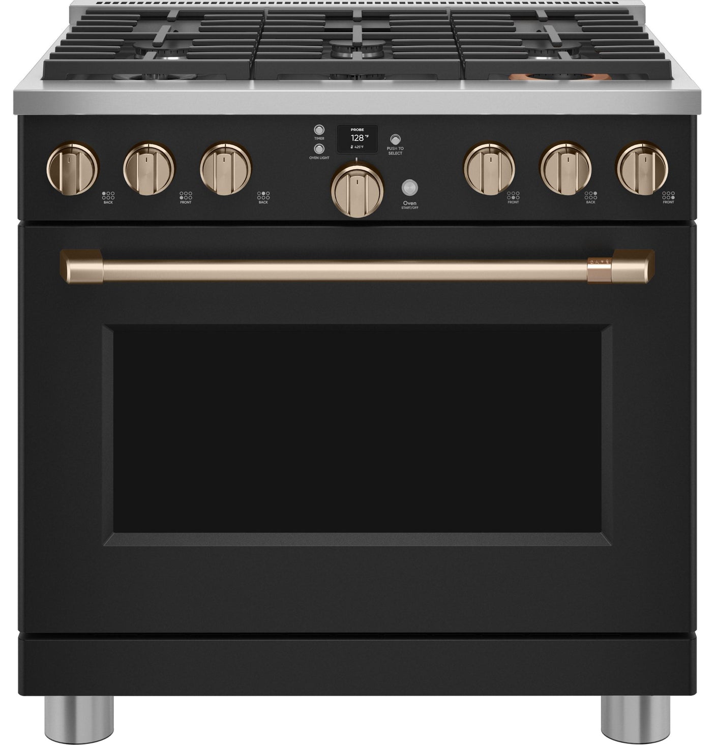 Café™ 36" Smart Dual-Fuel Commercial-Style Range with 6 Burners (Natural Gas)