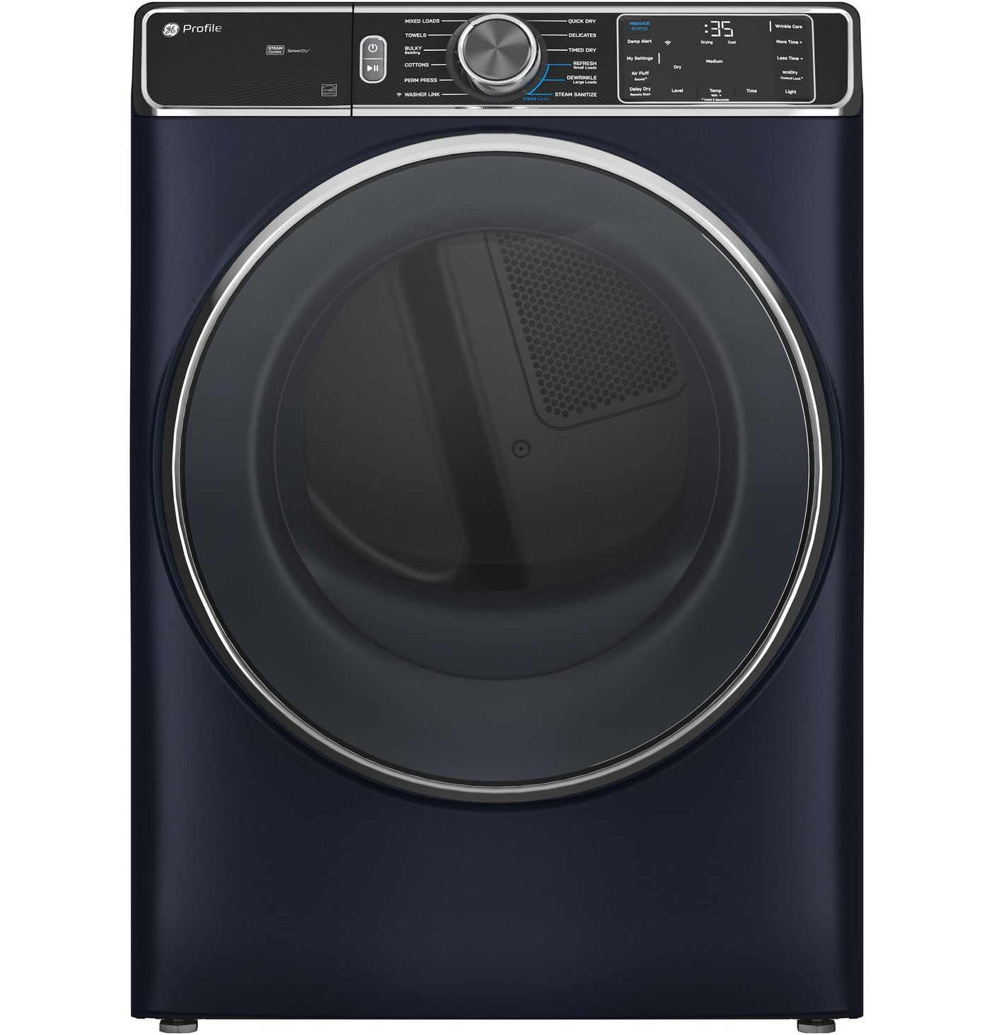 GE Profile™ 7.8 cu. ft. Capacity Smart Front Load Gas Dryer with Steam and Sanitize Cycle