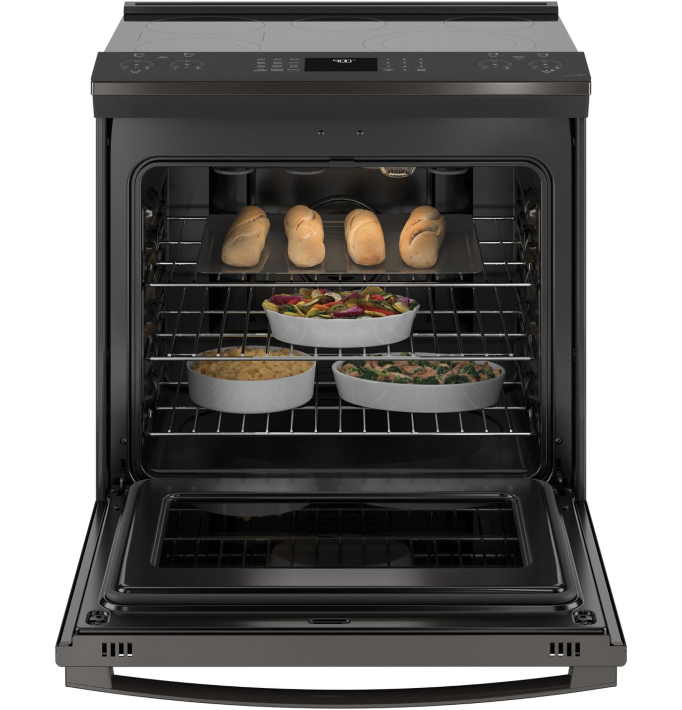 GE Profile™ 30" Smart Slide-In Electric Convection Range with No Preheat Air Fry