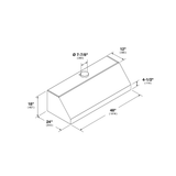 48" PRO WALL-MOUNT HOOD