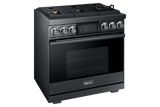 36" Pro Gas Range, Graphite Stainless Steel, Liquid Propane