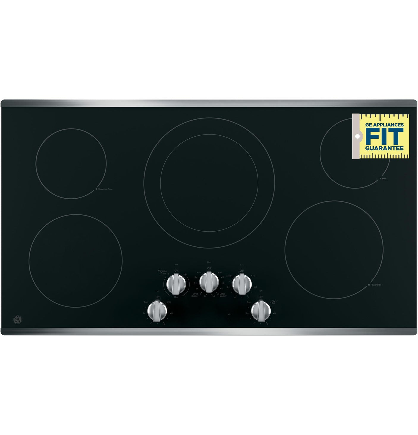 GE® 36" Built-In Knob Control Electric Cooktop