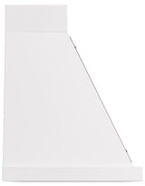 Nostalgie 48 Inch White Wall Mount Convertible Range Hood