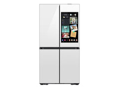 Bespoke 4-Door Flex™ Refrigerator (29 cu. ft.) with AI Family Hub™+ and AI Vision Inside™ in White Glass