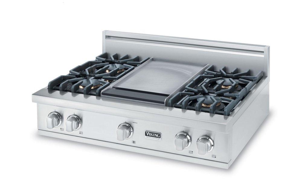 36" 5 Series Gas Rangetop, Natural Gas