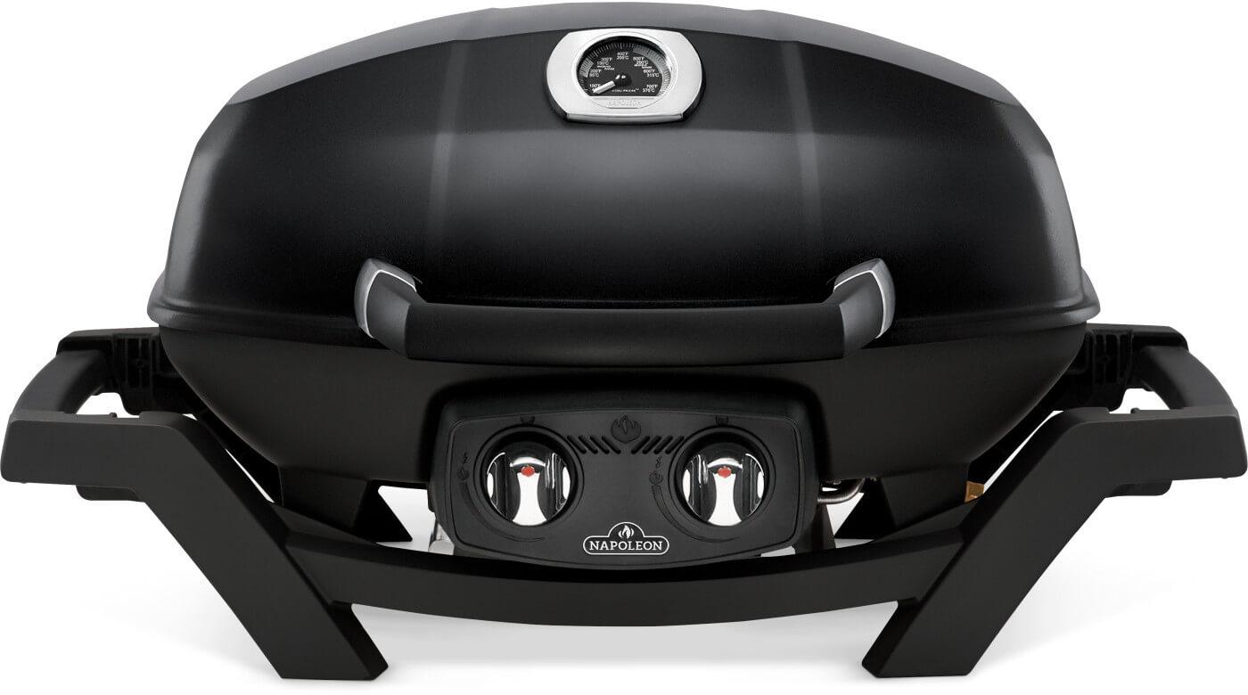 TravelQ PRO285 Portable Gas Grill , Natural Gas, Black