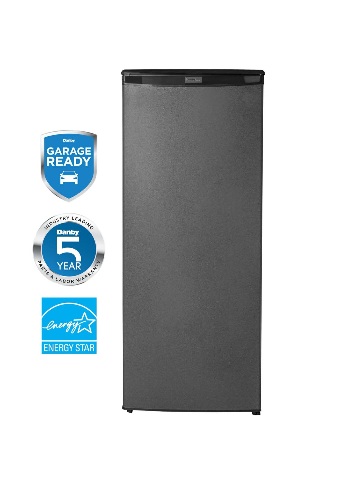 Danby Designer 8.5 cu. ft. Upright Freezer in Graphite