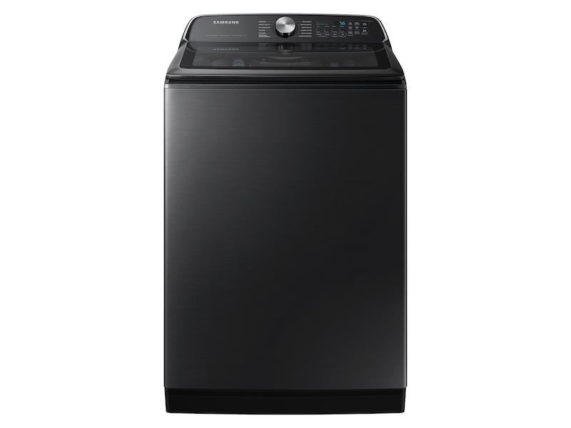 5.5 cu. ft. Extra-Large Capacity Smart Top Load Washer with Super Speed Wash in Brushed Black