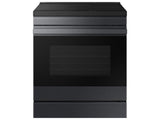 Bespoke 6.3 cu. ft. Smart Slide-In Induction Range with Ambient Edge Lighting™ & Air Sous Vide in Matte Black Steel