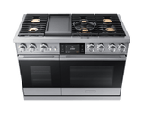 48" Pro Dual-Fuel Steam Range, Silver Stainless Steel, LiquidPropane