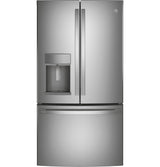 GE Profile™ 22.1 Cu. Ft. Counter-Depth Fingerprint Resistant French-Door Refrigerator with Door In Door and Hands-Free AutoFill